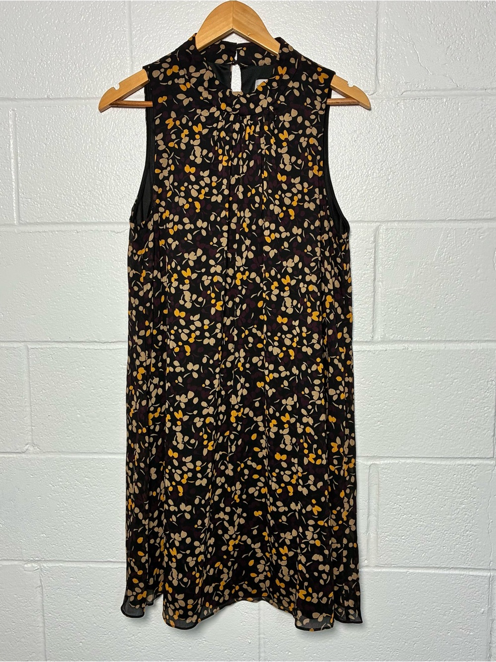 Marc New York floral patterned high neck sleeveless dress